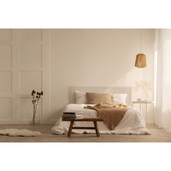 Bēšs polsterēts gultas galvgalis 160x100 cm Edmond – Really Nice Things-image-2