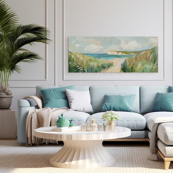 Glezna 60x150 cm Gouache Sea – Styler-image-2