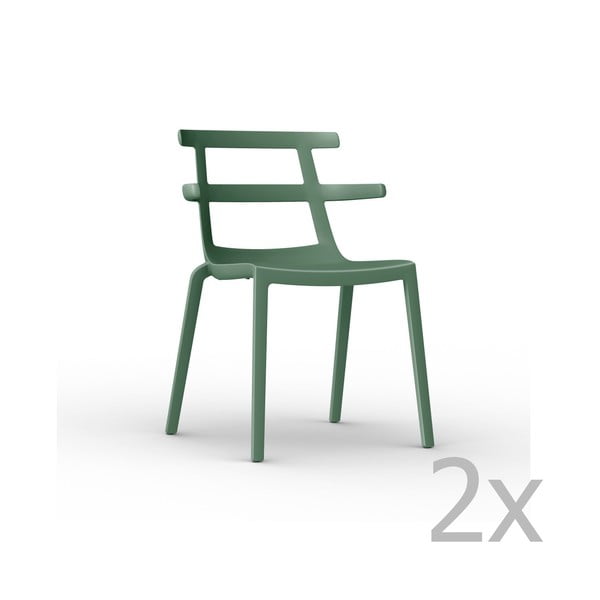 2 zaļo dārza krēslu komplekts Resol Tokyo