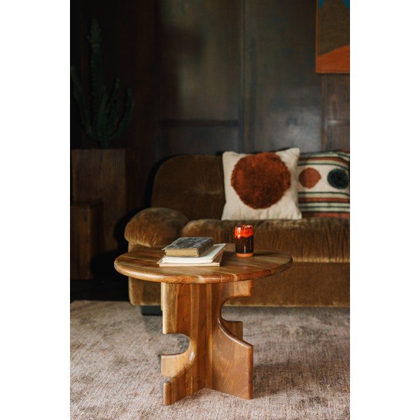 Akācijas masīvkoka apaļš sānu galdiņš ø 60 cm Morgan – Dutchbone-image-1