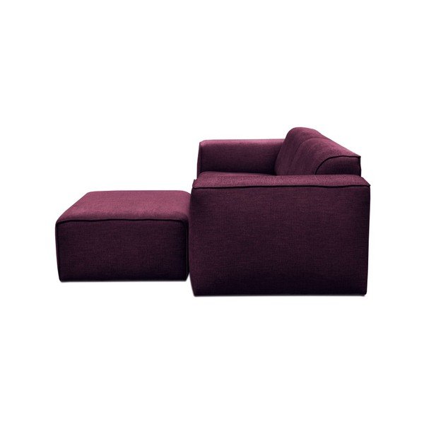 Violets trīsvietīgs dīvāns ar pufu Cosmopolitan Design Phoenix-image-2