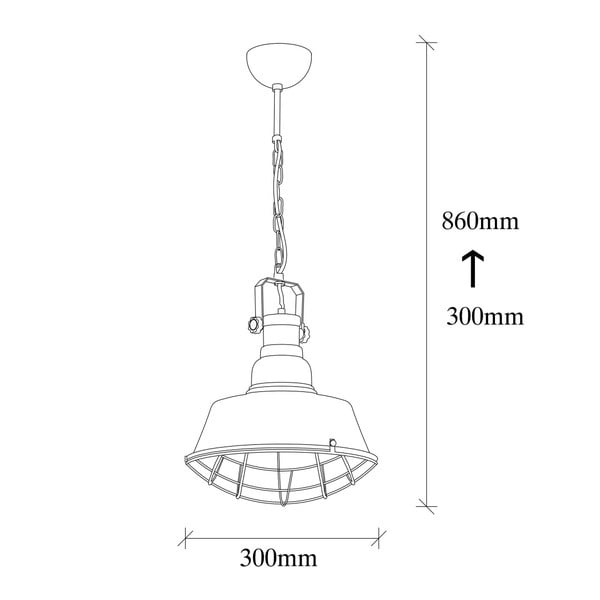 Melna piekaramā lampa ar metāla abažūru ø 30 cm Itak – Opviq lights-image-3