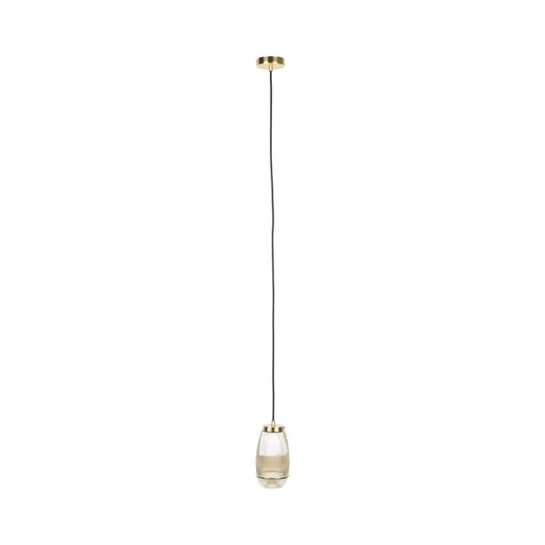 Piekaramā lampa zelta krāsā ar stikla abažūru ø 12 cm Robin – White Label