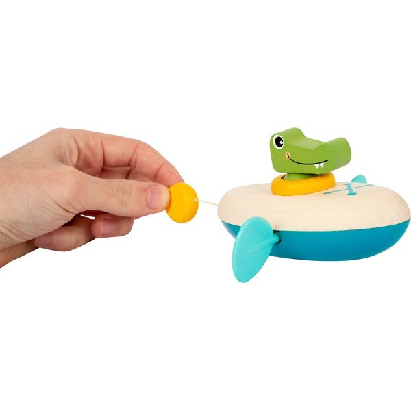 Bērnu koka ūdens rotaļlieta Legler Crocodile-image-4