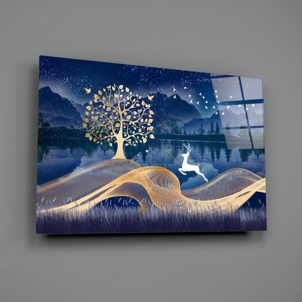 Stikla glezna Insigne Magic Deer, 72 x 46 cm-image-3