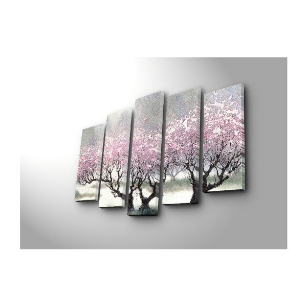 5-daļīga glezna uz audekla Cherry Blossom-image-3