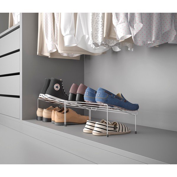 Balti nerūsējošā tērauda apavu statīvi (2 gab.) Metaltex Cipok-image-1