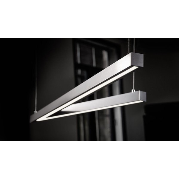 Pelēka LED piekaramā lampa ar balss vadību/ar mobilās lietotnes vadību un metāla abažūru Cicanto – CINQUE-image-2