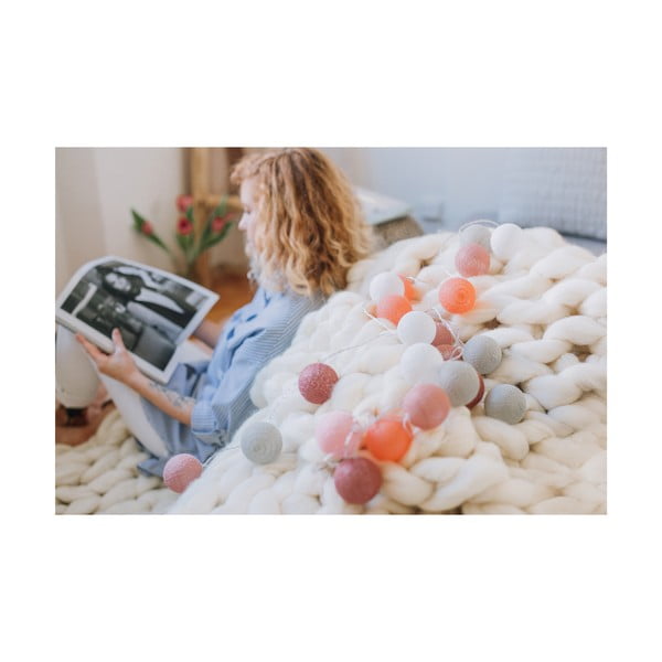 Balta LED gaismiņu virtene LUKKA, 30 gaismiņas-image-3