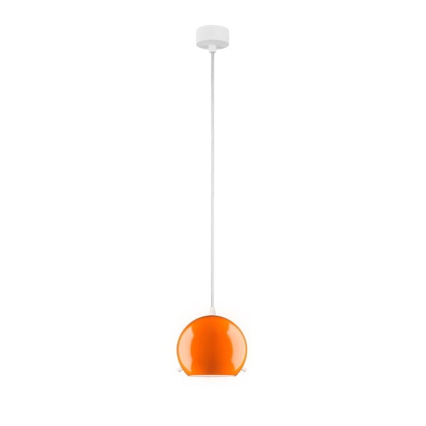 Oranža griestu lampa ar baltu kabeli Sotto Luce Myoo