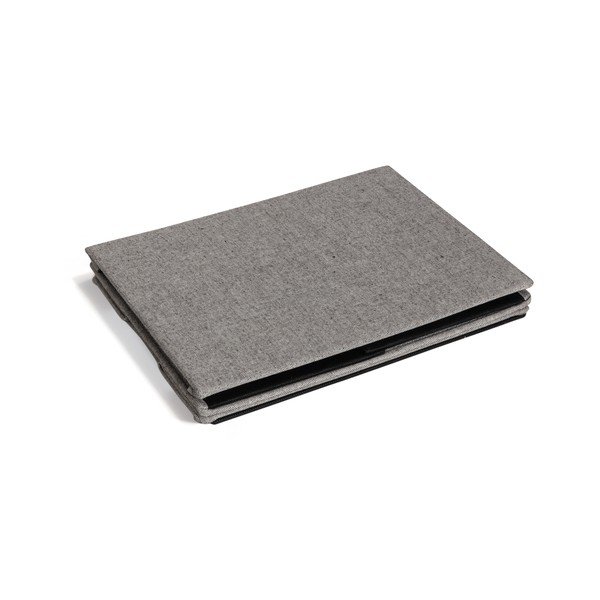 Pelēka tekstila uzglabāšanas kaste ar vāku 27x36x19 cm Soft Storage Small – Bigso-image-4