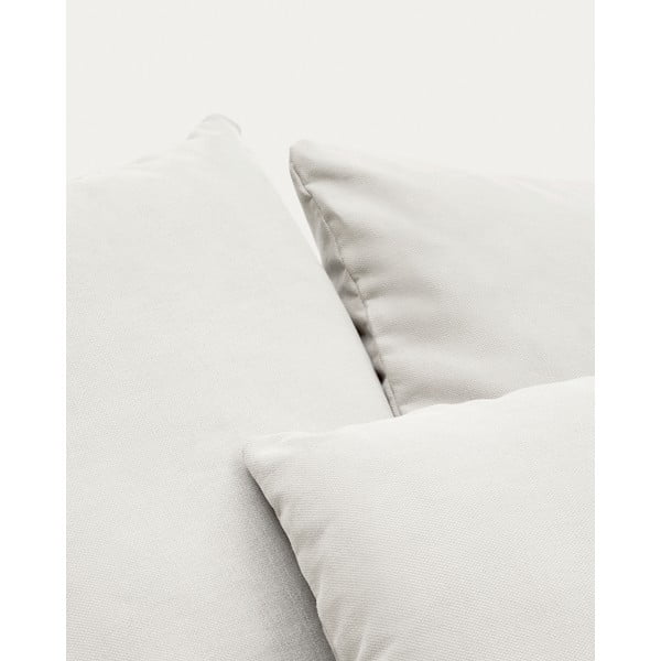 Balts pārvalks 140 cm Nora – Kave Home-image-4