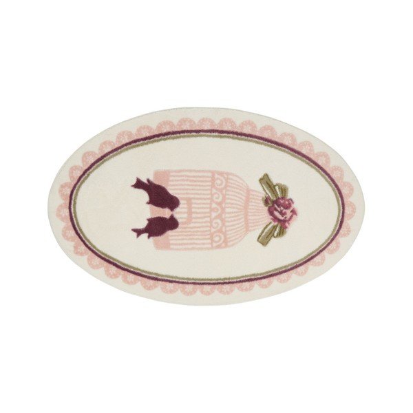 Vannas istabas paklājiņš Confetti Bathmats Birdcage Pink, 66 x 53 cm-image-1