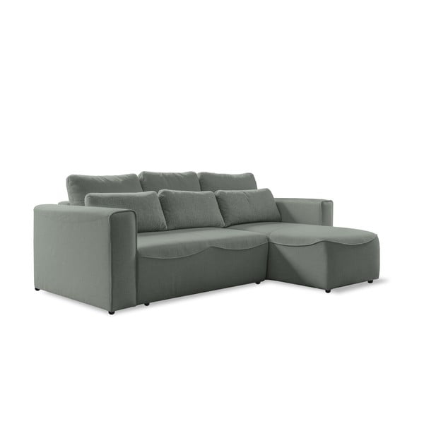 Gaiši zaļš izvelkamais stūra dīvāns (maināms stūris) Homely Tommy – Miuform