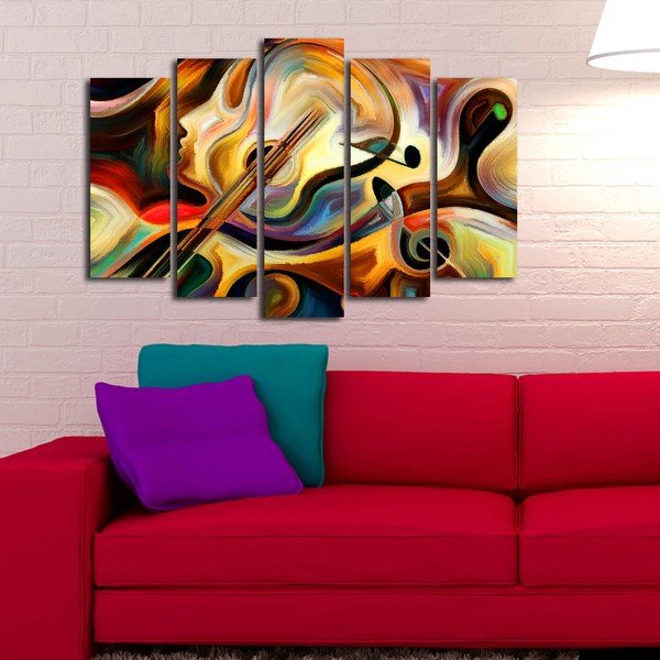 Daudzdaļīga glezna Abstract Music, 105 x 70 cm-image-3