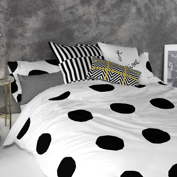 2 kokvilnas spilvendrānu komplekts Blanc Dot, 50 x 75 cm-image-2