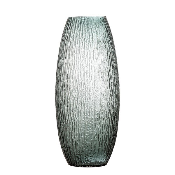 Pelēka stikla rokām darināta vāze (augstums 50 cm) Brock – Bloomingville