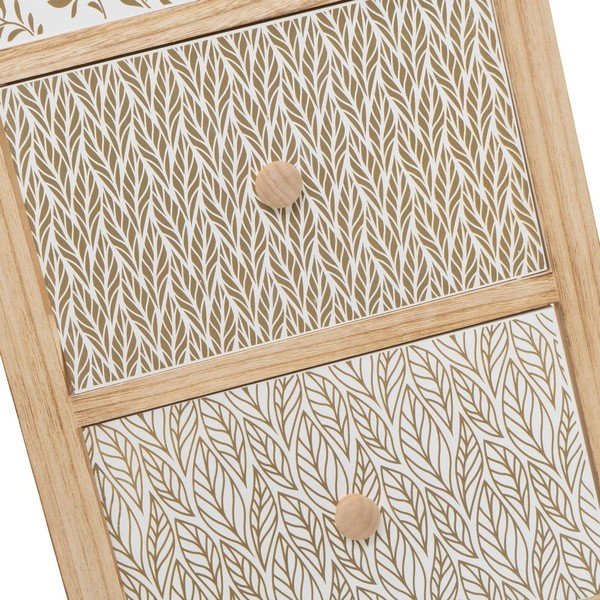 Dabīga toņa paulonijas masīvkoka augsta kumode 34x78 cm – Casa Selección-image-4