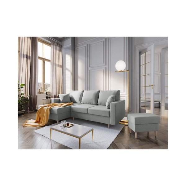 Pelēks pufs Mazzini Sofas Aubrieta, 60 x 45 cm-image-4
