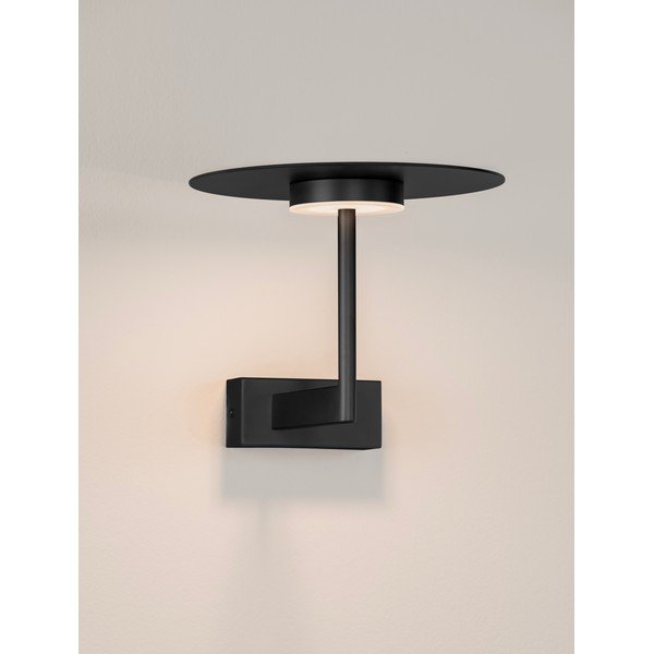 Matēti melna alumīnija LED sienas lampa Tovi – Nova Luce-image-3