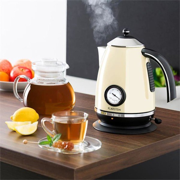 Bēša elektriskā tējkanna Klarstein Aquavita Chalet-image-1