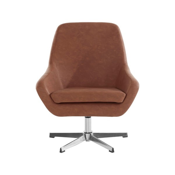 Brūns mākslīgās ādas krēsls Naomi – Støraa-image-1