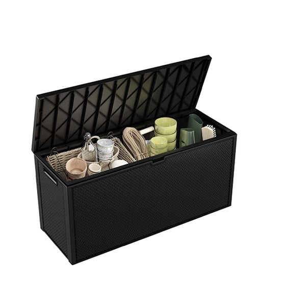 Tumši pelēka dārza uzglabāšanas kaste Emily – Keter-image-3