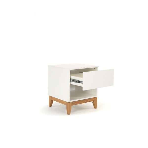 Balts sānu galdiņš Woodman Blanco-image-4