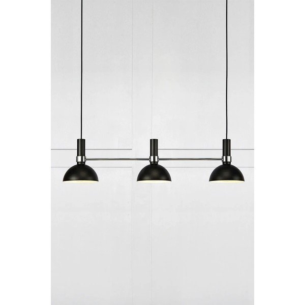 Melna piekaramā lampa ar metāla abažūru Larry – Markslöjd-image-1