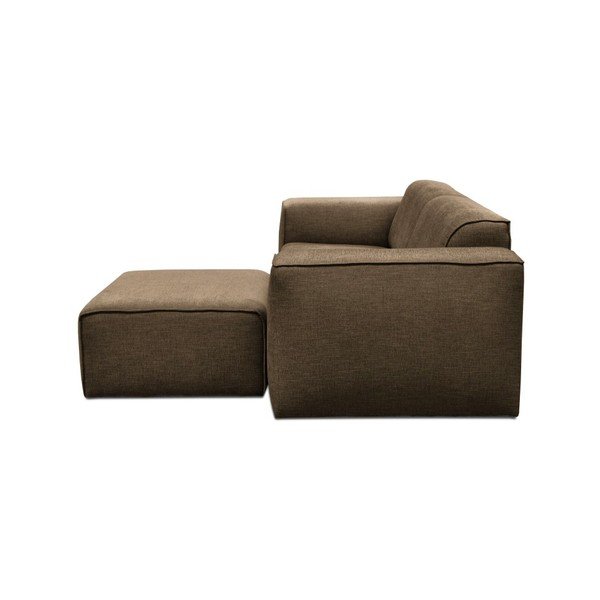 Gaiši brūns trīsvietīgs dīvāns ar pufu Cosmopolitan Design Phoenix-image-2