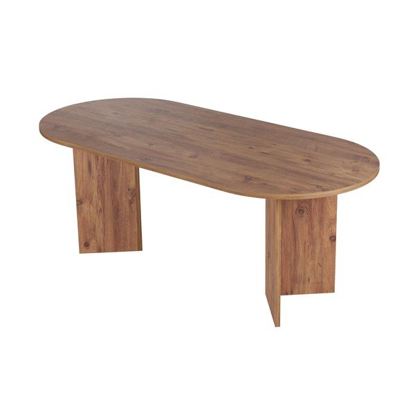 Ēdamgalds ar priedes koka imitāciju 90x200 cm Sabella – Kalune Design-image-3