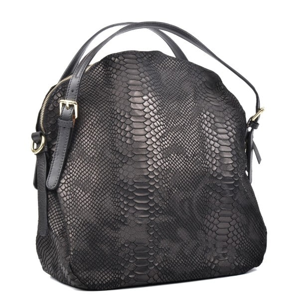 Melna ādas rokassoma Carla Ferreri Hobo-image-2