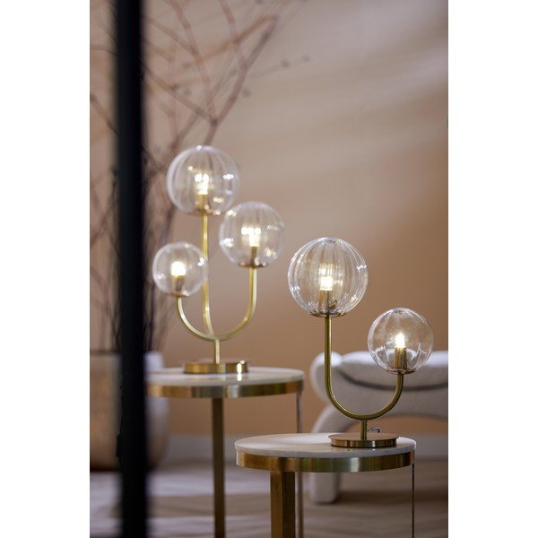 Galda lampa zelta krāsā (augstums 43 cm) Magdala – Light & Living-image-1