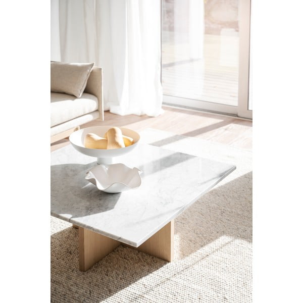 Brūns marmora žurnālgaldiņš 90x90 cm Brooksville – Rowico-image-4