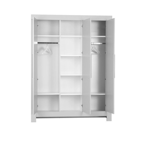 Pelēks trīsdurvju skapis Pinio Calmo-image-1