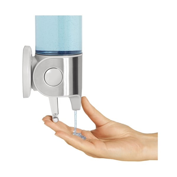 Sienas nerūsējošā tērauda ziepju dozators sudraba krāsā 880 ml – simplehuman-image-4