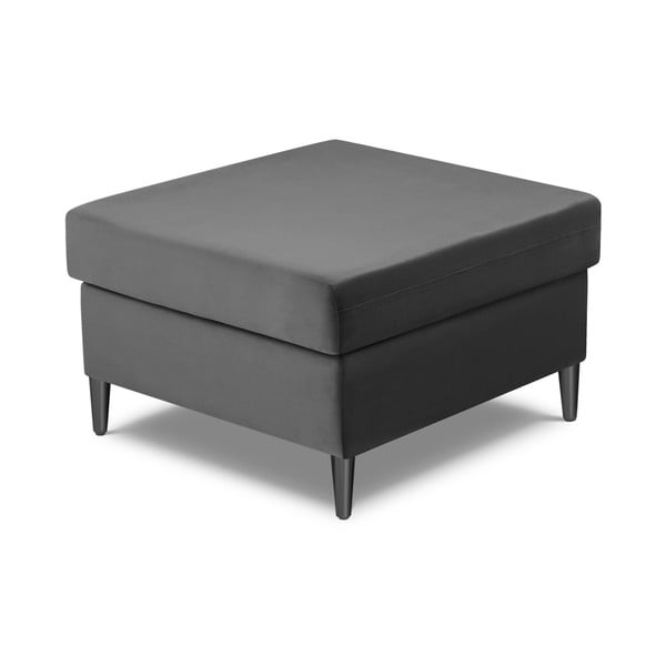 Gaiši pelēks samta kāju soliņš Kyoto – Cosmopolitan Design-image-2