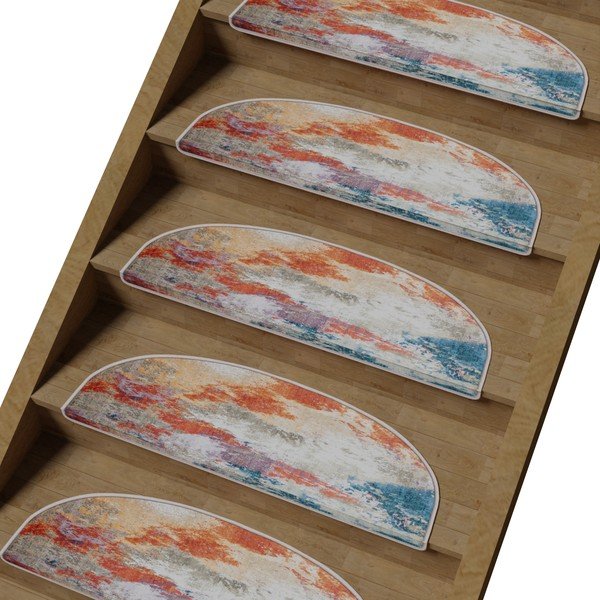 Kāpņu paklāji (16 gab.) 20x65 cm Abstract Festival – Vitaus-image-1