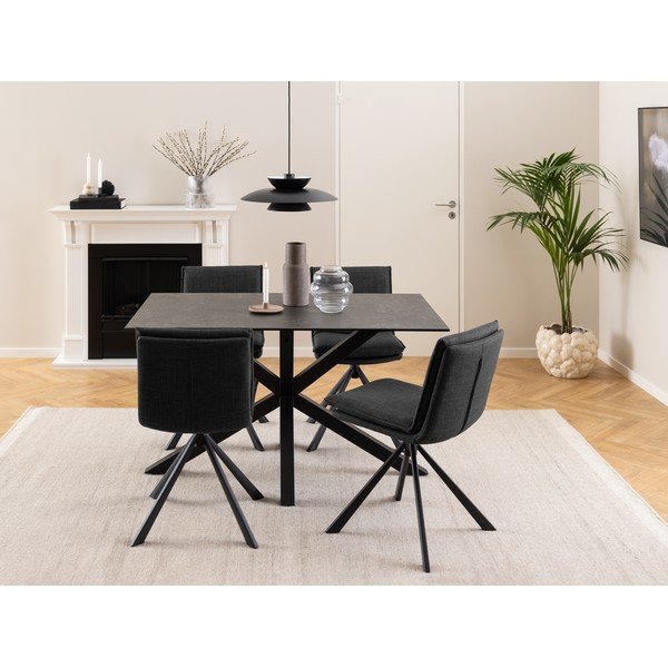 Tumši pelēks pusdienu krēsls Flynn – Actona-image-2