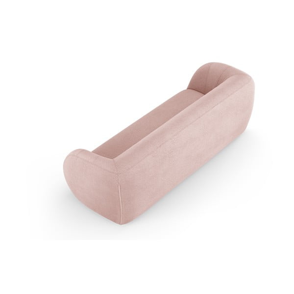 Gaiši rozā dīvāns no buklē auduma 230 cm Essen – Cosmopolitan Design-image-3