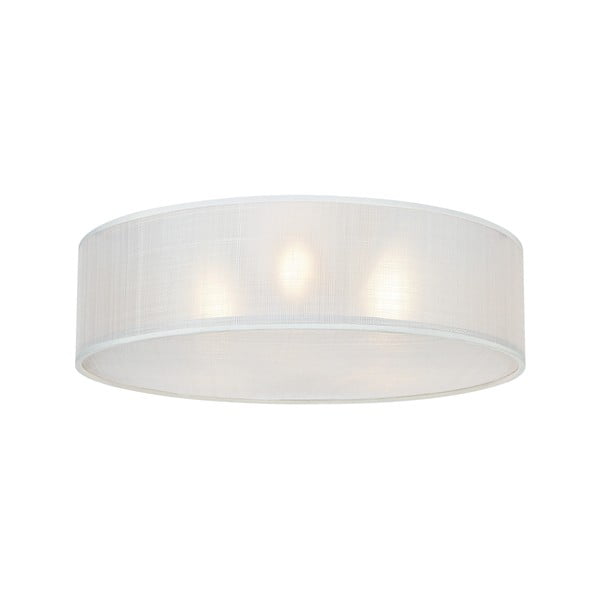 Balta griestu lampa ar auduma abažūru Haru – Markslöjd