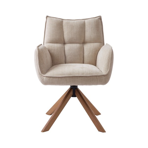 Krēmkrāsas polsterēti ēdamistabas krēsli (2 gab.) Marilla – Unique Furniture-image-1