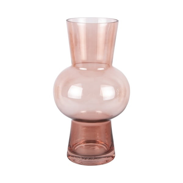 Gaiši rozā stikla vāze Gleam Sphere – PT LIVING