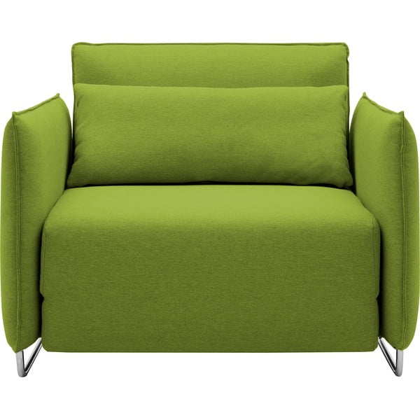 Laima zaļš izvelkamais atpūtas krēsls Softline Cord