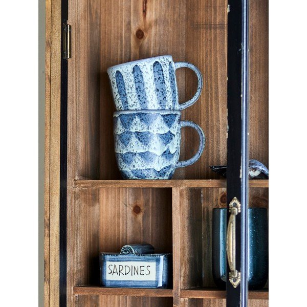 Melna egles masīvkoka piekarināma vitrīna 50x80x14 cm Hazem – Bloomingville-image-4