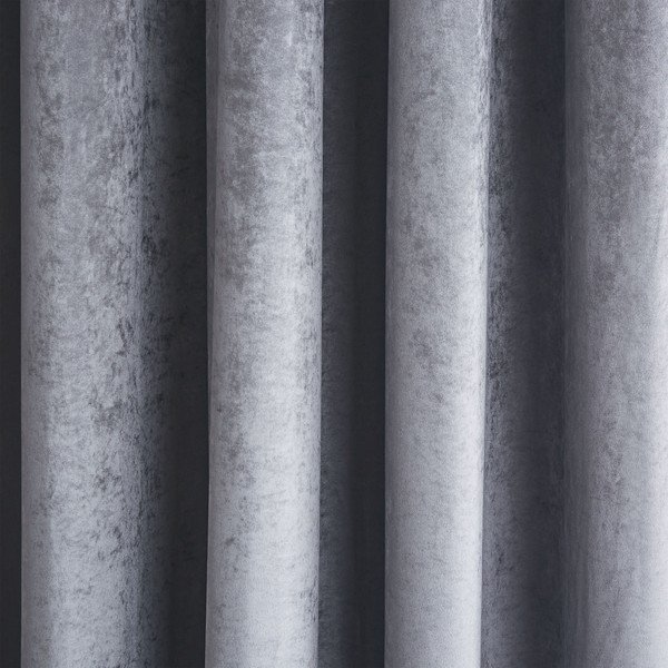 Pelēki aizkari (2 gab.) 168x137 cm Crushed Velvet Glamour Sequin – Catherine Lansfield-image-2