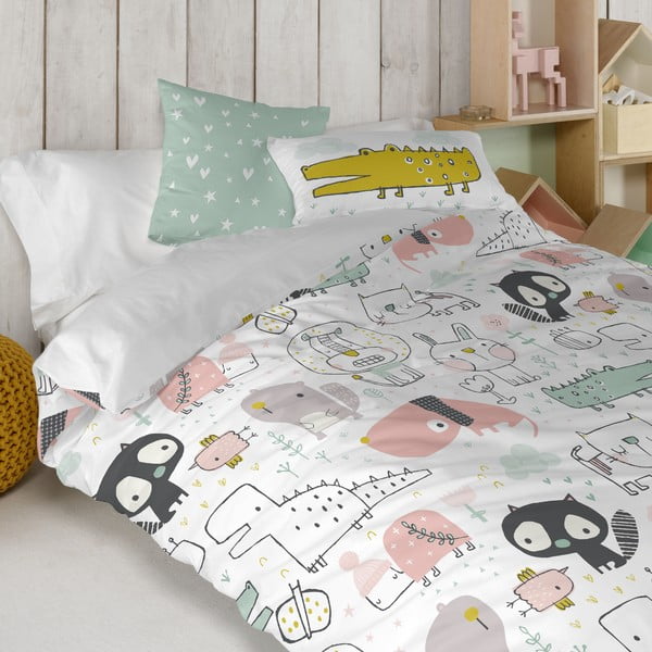 Kokvilnas divpusēja spilvendrāna Moshi Moshi Best Buddies, 50 x 30 cm-image-3