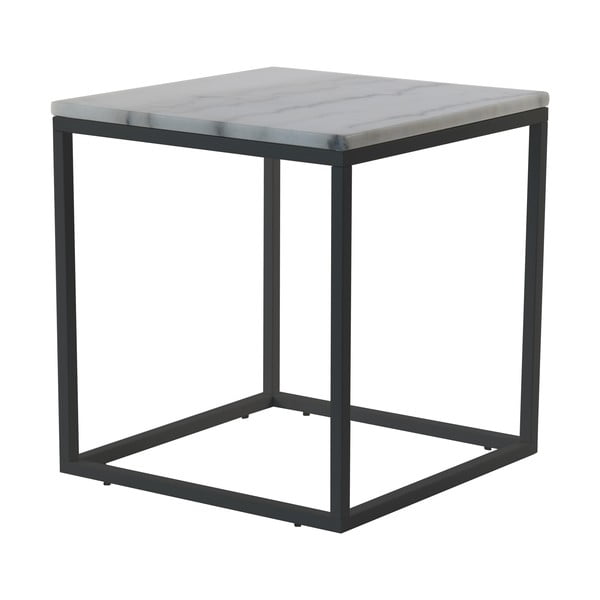 Marmora kafijas galdiņš ar melnu konstrukciju RGE Accent, platums 55 cm
