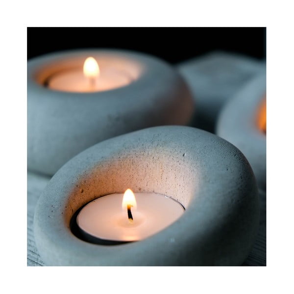 Betona svečturi (3 gab.) Donut – Mioli Decor-image-2