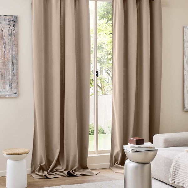 Brūns velveta siltumizolējošs aizkars 140x260 cm Madison – douceur d'intérieur-image-3